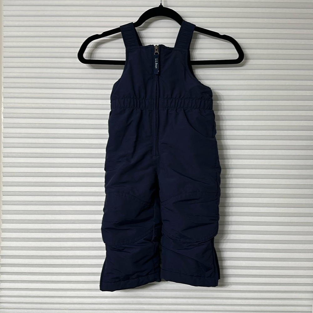 LL Bean Snow bibs - 2T, Blue, New without tags, YKK Zippers